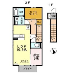 モラン角木Ａ棟の物件間取画像